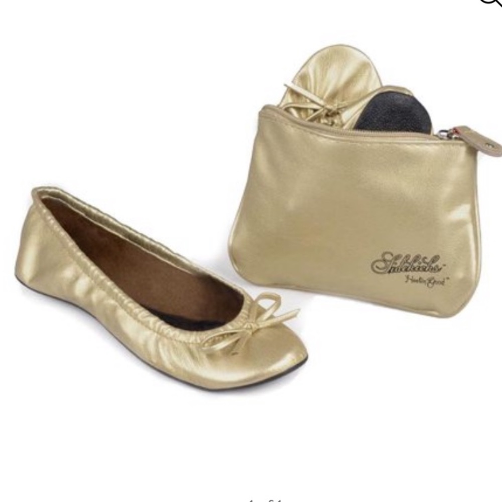 💜Sidekicks Women’s Ballet foldable Flats Size:Small(5-6.5)